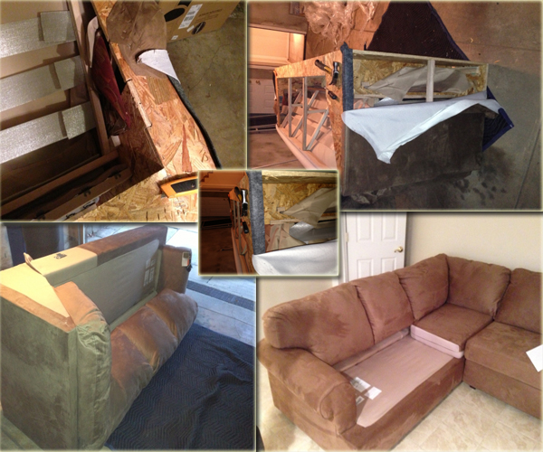 Gallery Furniture Couch Disassembly Same Day Sofa Cut